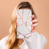 imoshion Design Softcase Bookcase Samsung Galaxy A33 - White Graphic