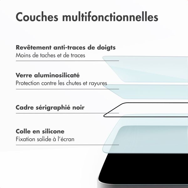 Accezz Protecteur d'écran en verre trempé + Applicateur Apple iPhone 17
