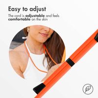 imoshion Coque en silicone avec cordon Apple iPhone 11 - Orange