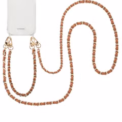 imoshion Ensemble de cordons de téléphone en cuir PU – Marron