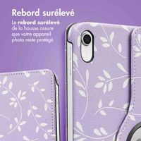 imoshion Coque tablette Design rotatif à 360° Apple iPad 11 (2025) 11 pouces A16 / iPad 10 (2022) 10.9 pouces - Lavender Flowers