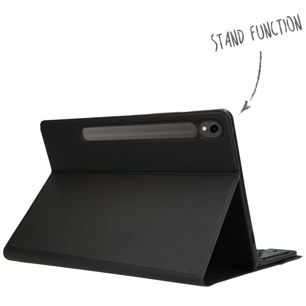 Accezz Étui de tablette Bluetooth Clavier Samsung Galaxy Tab S9 11.0 pouces - QWERTY / NL - Noir