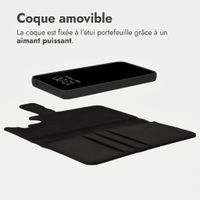 imoshion Étui portefeuille luxe 2-en-1 amovible Samsung Galaxy A55 - Noir