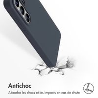 Accezz Coque Liquid Silicone avec MagSafe Samsung Galaxy S26 Ultra - Bleu foncé