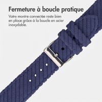 imoshion Bracelet en velours côtelé Apple Watch | 38/40/41/42 mm - Bleu foncé