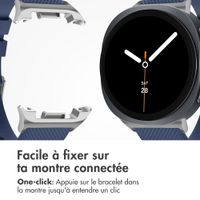 imoshion Bracelet en silicone flexible Samsung Galaxy Watch 8 (40/44mm) / Classic (46mm) - Bleu foncé