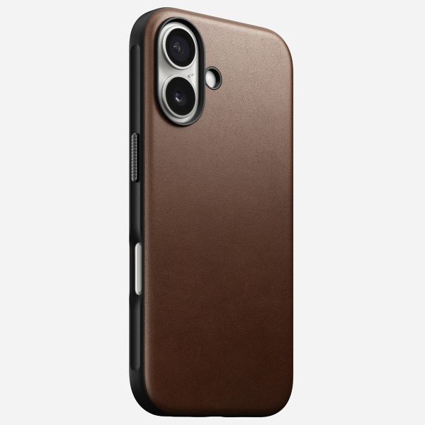 Nomad Coque Modern Leather avec MagSafe Apple iPhone 16 - Marron