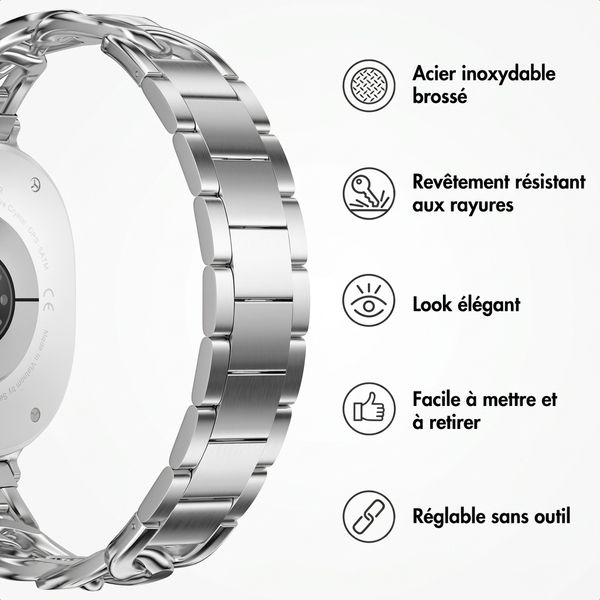Selencia Bracelet Chain  - Connexion universelle 18 mm - Argent
