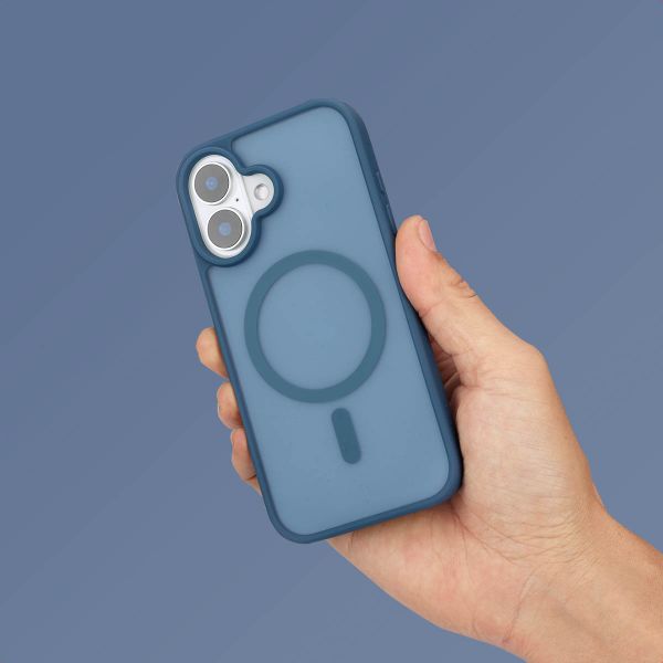 imoshion Coque Color Guard avec MagSafe Apple iPhone 16 - Bleu foncé