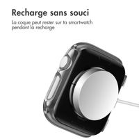 imoshion Coque rigide brillante à couverture complète Apple Watch 1 / 2 / 3 - 42 mm - Argent