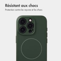 Accezz Coque Grip avec MagSafe Apple iPhone 15 Pro - Vert foncé