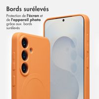 imoshion Coque Couleur avec MagSafe Samsung Galaxy S25 - Orange