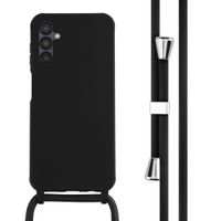 imoshion Coque en silicone avec cordon Samsung Galaxy A14 (5G) - Noir