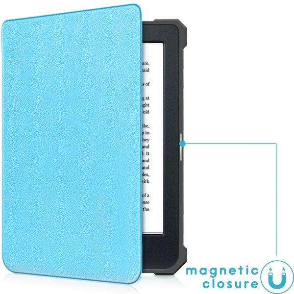 imoshion Étui de liseuse portefeuille Slim Soft Kobo Nia - Bleu clair