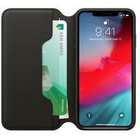 Apple Étui de télephone portefeuille Leather Folio Apple iPhone Xs Max - Noir