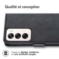 imoshion Étui de télephone portefeuille de luxe Oppo Reno 12 Pro - Noir