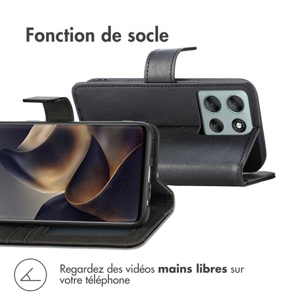 imoshion Étui de télephone portefeuille de luxe Motorola Moto G56 - Noir