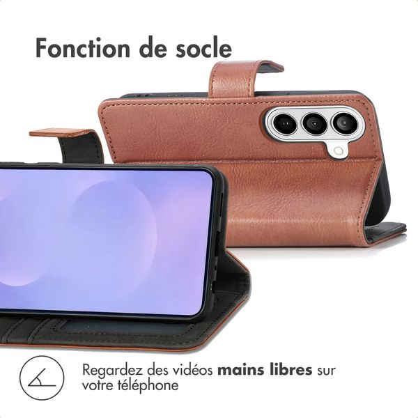 imoshion Étui de télephone portefeuille de luxe Samsung Galaxy S26 - Marron