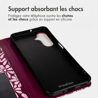 imoshion Étui de télephone portefeuille Design Samsung Galaxy A36 - Bloom Love Blush