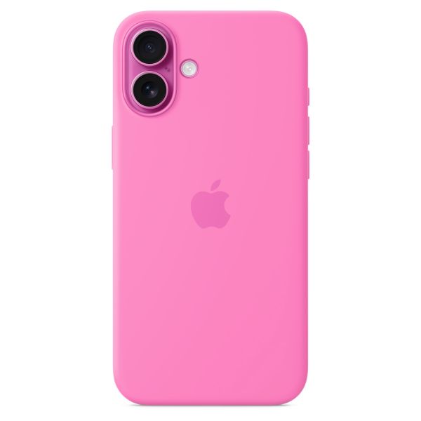 Apple Coque en silicone MagSafe Apple iPhone 16 Plus - Peony Pink