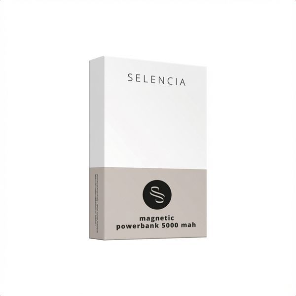 Selencia Powerbank Vivid 5 000 mAh - MagSafe et Qi - Noir / Leopard
