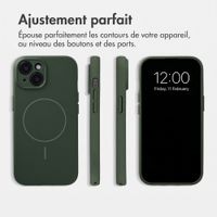 Accezz Coque Grip avec MagSafe Apple iPhone 15 - Vert foncé