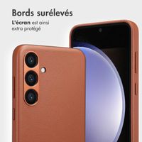 Accezz Étui de télephone portefeuille en cuir 2-en-1 avec MagSafe Samsung Galaxy S23 FE - Sienna Brown