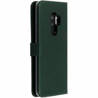 Selencia Étui portefeuille en cuir véritable Samsung Galaxy S9 Plus - Vert