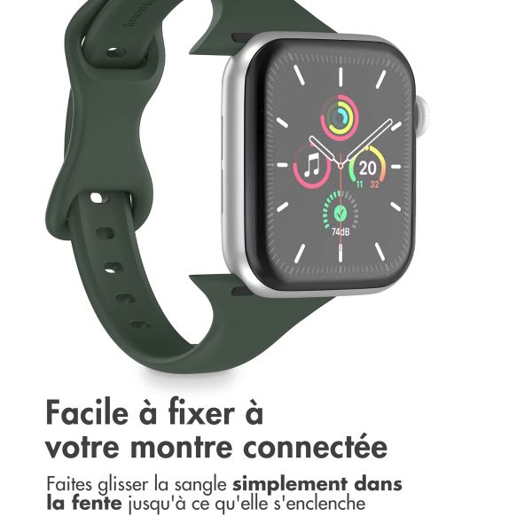 imoshion Bracelet slim en silicone Apple Watch | 44/45/46/49 mm - Olive Green