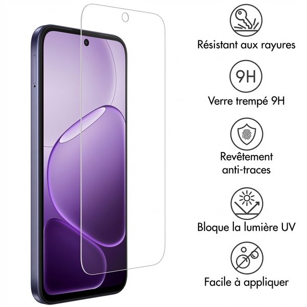 Accezz Protection d'écran en verre trempé Oppo A6 (5G)