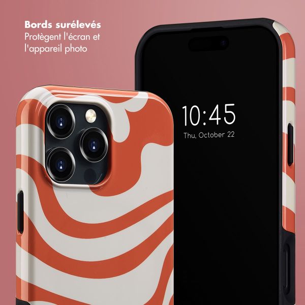 Selencia Coque arrière Vivid avec MagSafe Apple iPhone 16 Pro Max - Dream Swirl Orange