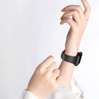WiWu Bracelet vintage en cuir Apple Watch | 44/45/46/49 mm - Noir