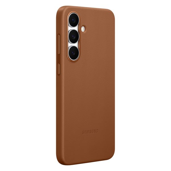 Samsung Original Coque KindSuit en Cuir Végan Samsung Galaxy S25 FE - Tan