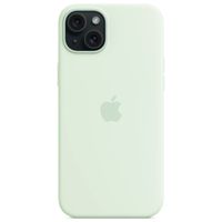 Apple Coque en silicone MagSafe Apple iPhone 15 Plus - Soft Mint