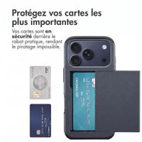 imoshion Coque arrière avec porte-cartes Apple iPhone 18 Pro / 17 Pro - Bleu foncé
