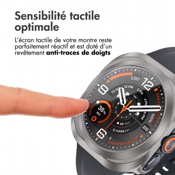 imoshion Coque rigide à couverture complète Samsung Galaxy Watch Ultra 2 (2026) - Titanium Gray