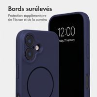 Accezz Coque Grip avec MagSafe Apple iPhone 16 - Bleu foncé