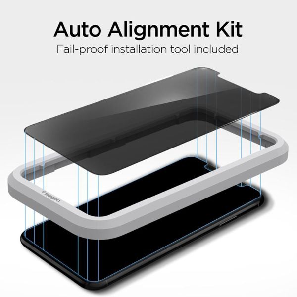 Spigen Protection d'écran en verre trempé GLAStR Fit 2 Paquets + Applicator Apple iPhone 11