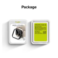 Ringke Style de lunette Apple Watch 7 / 8 / 9 - 41 mm - Hairline Plain Silver