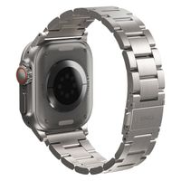 Uniq Bracelet Osta en acier avec maillons auto-ajustables Apple Watch | 44/45/46/49 mm - Titanium (Silver)