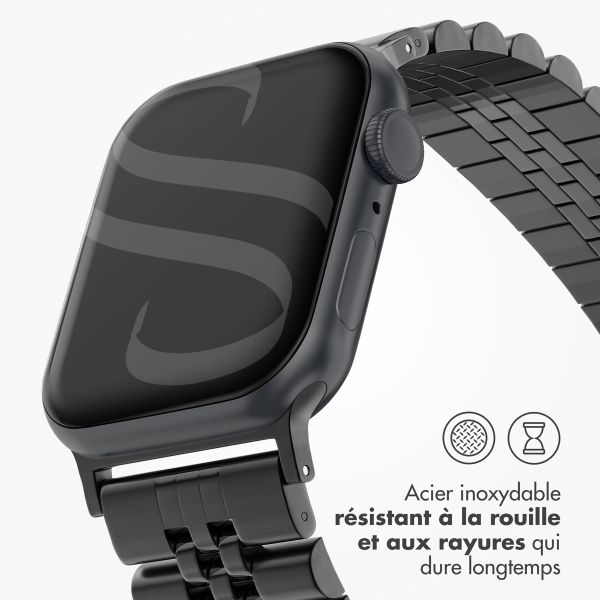 Selencia Bracelet Metallique Jubilee Apple Watch | 38/40/41/42 mm - Noir