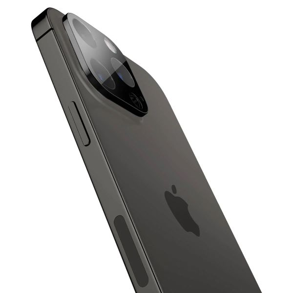 Spigen Optik Lens Protector - Protection complète de la caméra (lot de 2) Apple iPhone 14 Pro / 14 Pro Max - Noir