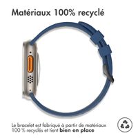 imoshion Bracelet sport en silicone avec boucle Apple Watch | 44/45/46/49 mm - Blue & Black