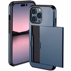 imoshion Coque arrière avec porte-cartes Apple iPhone 14 Pro - Bleu foncé