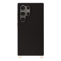 Selencia Coque arrière Rivièra avec MagSafe avec crochets amovibles Samsung Galaxy S24 Ultra - Velvet Black