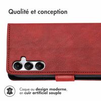 imoshion Étui de télephone portefeuille de luxe Samsung Galaxy A55 - Rouge