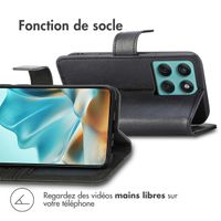 imoshion Étui de télephone portefeuille de luxe Motorola Edge 60 Fusion - Noir