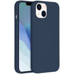 Accezz Coque Liquid Silicone Apple iPhone 14 / 13 - Bleu foncé