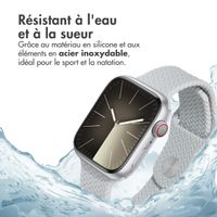 imoshion Bracelet tressé en silicone Apple Watch | 44/45/46/49 mm - Gris