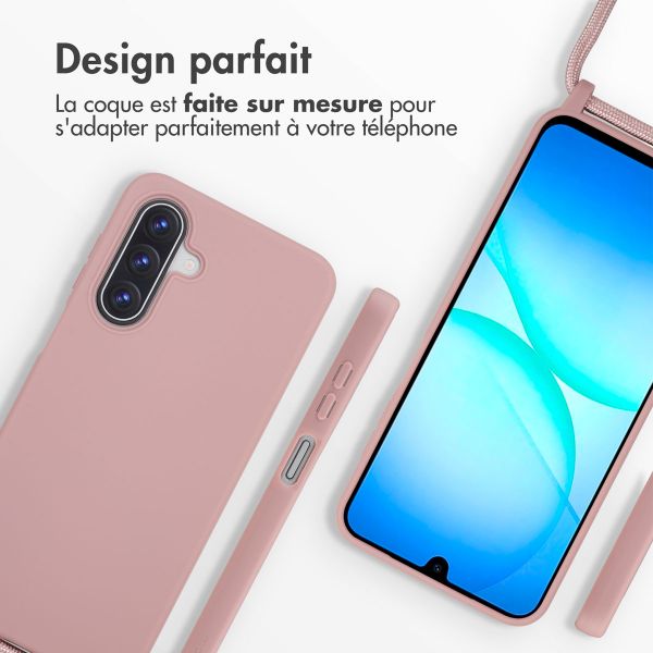 imoshion Coque en silicone avec cordon Samsung Galaxy A17 (5G) / (4G) - Sand Pink